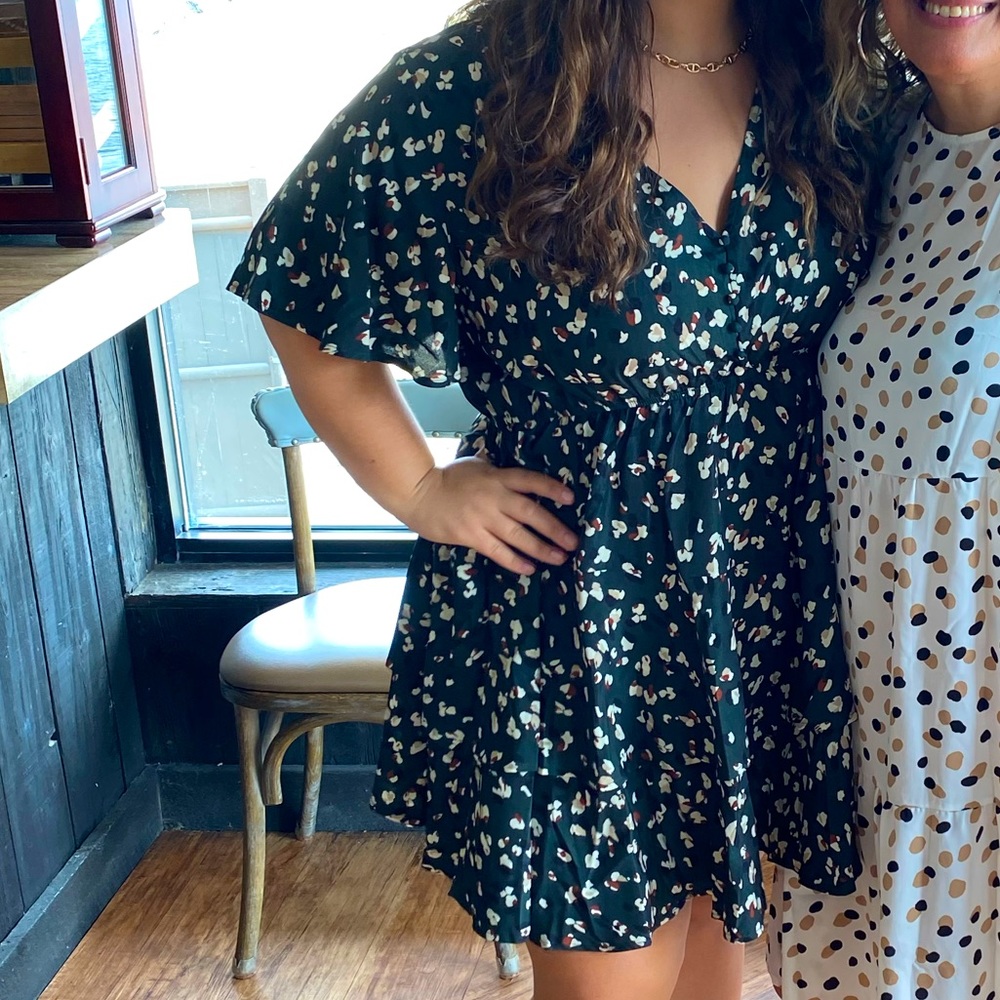 Spotted Ruffle Dress - Picture 2 of 7